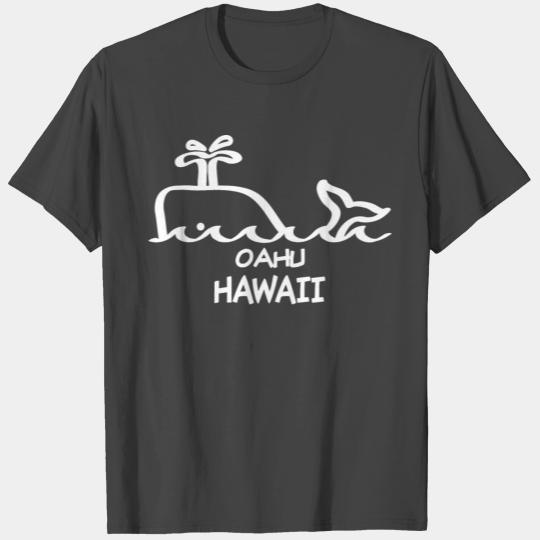 Oahu Hawaii Whale Souvenirs Gifts Vacation Trip T Shirts