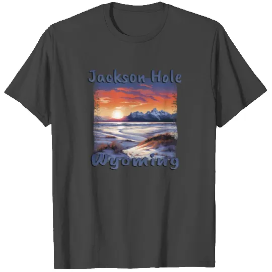 Jackson Hole Wyoming Ski Resort Ski Vacation T Shirts