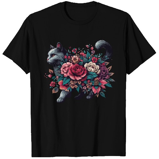Floral Cat Mom: Embrace the Purrfect Style for Cat T Shirts