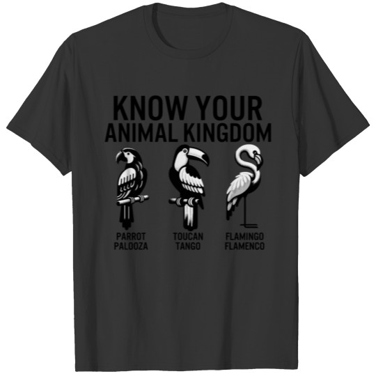 Birds T Shirts, Know Your Animal Kingdom Parrot