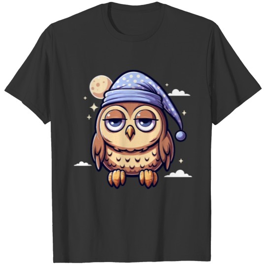 Sleeping Owl NIght Owl Cute T Shirts