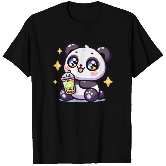 Panda Bubble Tea Boba Kawaii T Shirts