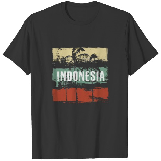 Indonesia Artistic Vacation Souvenir Abstract T Shirts