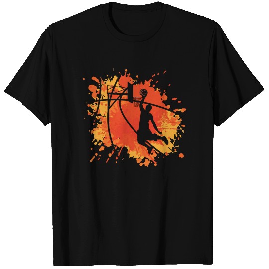 Basketball Cool Dunk MVP Player Slam Orange Retro T Shirts