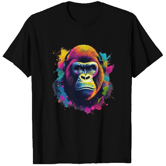 Gorilla headphone T Shirts