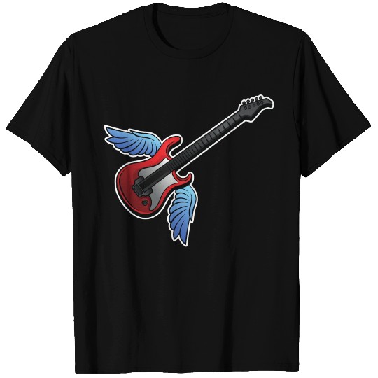 Red Electric Guitar T Shirts