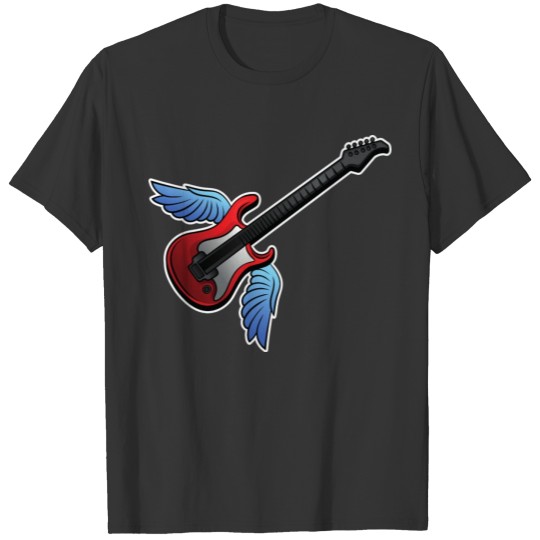 Red Electric Guitar T Shirts