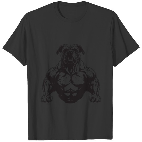 Dog Muscles Dog Workout Gym T Shirts