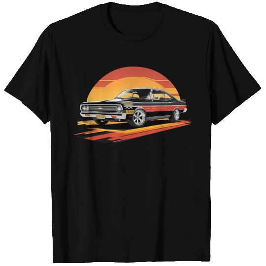 Mustang car and sunset T Shirts