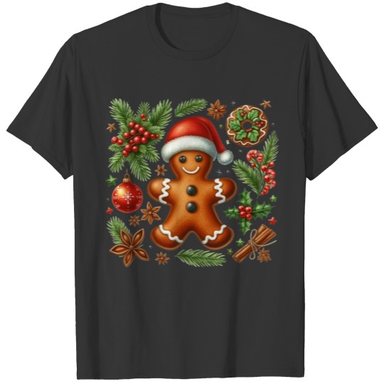 Christmas Cute Gingerbread T Shirts