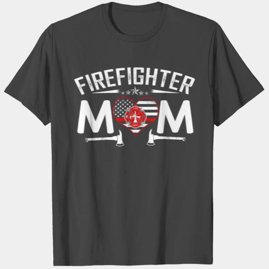 Thin Red Line Firefighter Mom Proud Moms Mother'S T Shirts
