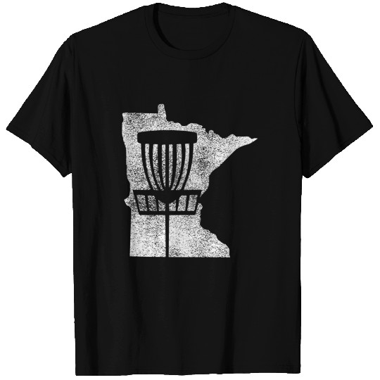 Minnesota Disc Golf State With Baet Distressed T Shirts
