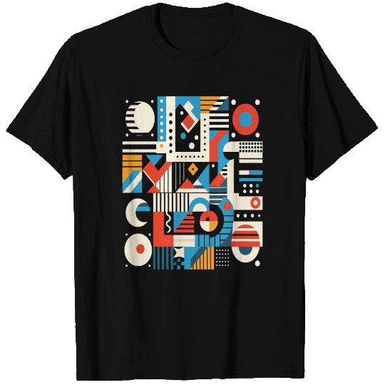 Overlapping geometric shapes T Shirts