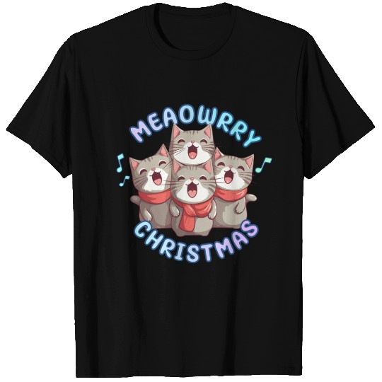 Christmas Kittens sing lovely Christmas song T Shirts
