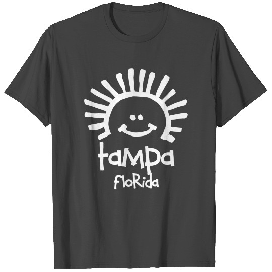 Tampa Florida Sun Sunshine Smiley Face Souvenirs T Shirts