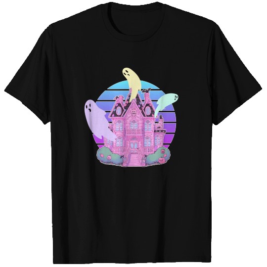 Pastel Haunted House Ghost Vaporwave Sweet Goth Ha T Shirts