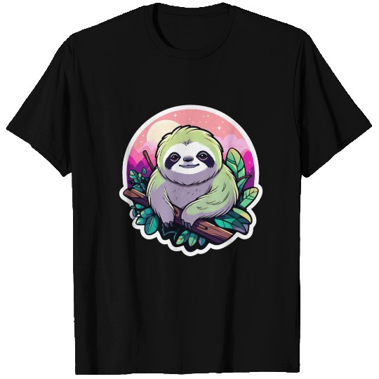 Sloth Illustration T Shirts