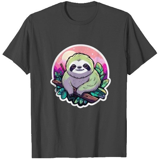 Sloth Illustration T Shirts