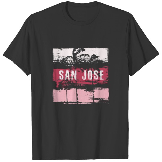 San Jose California Vacation Souvenir Abstract T Shirts