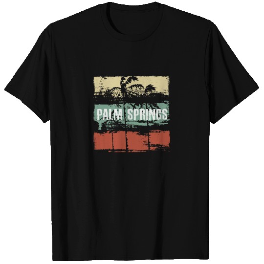 Palm Springs California Artistic Vacation T Shirts
