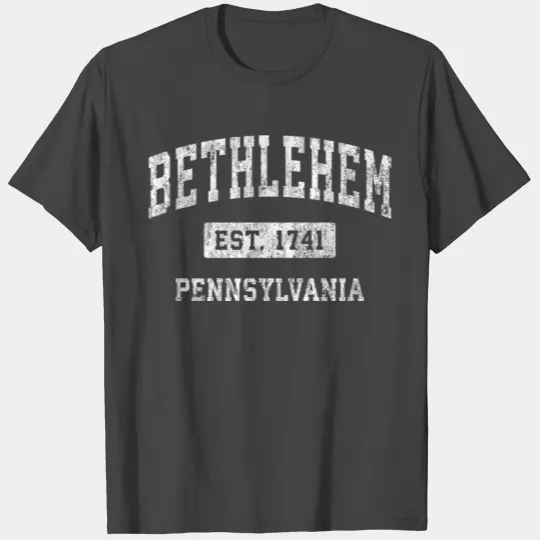 Bethlehem Pennsylvania Pa Established Sports T Shirts