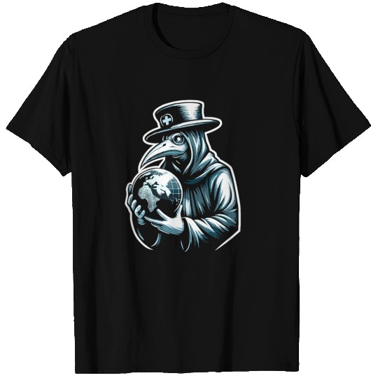Spooky Halloween Horror Plague Doctor Black Death T Shirts