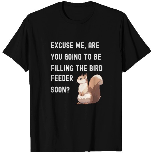 Bird Feeder Squirrel T Shirts