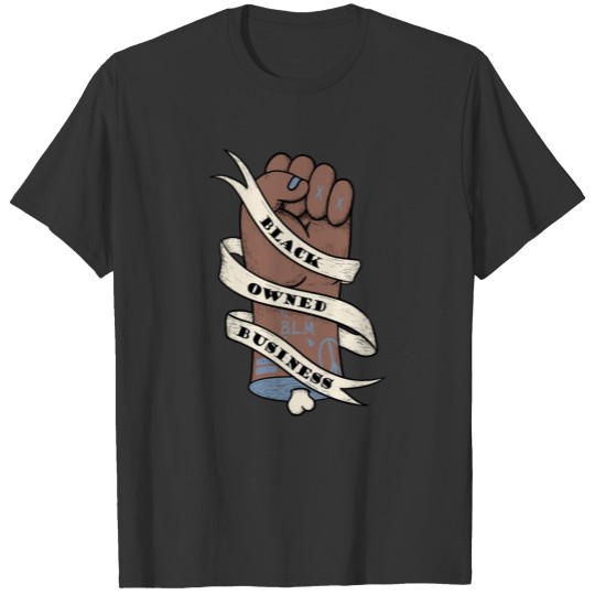 Black Owned Business Power Fist Lowbrow Original T Shirts
