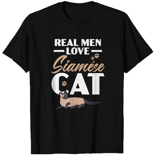 Real Men Love Siamese Cats Persian Cats Kitty Meow T Shirts