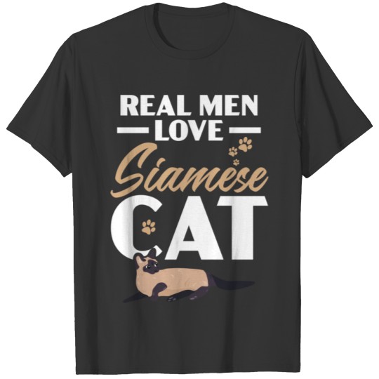 Real Men Love Siamese Cats Persian Cats Kitty Meow T Shirts