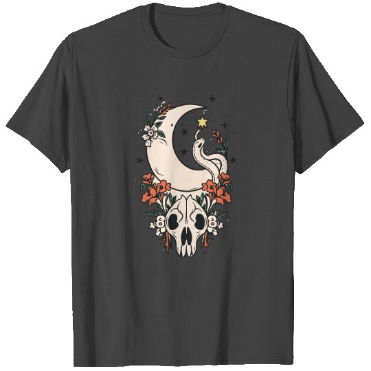 Floral Skull T Shirts