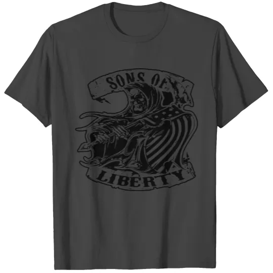 Sons Of Liberty Grim Reaper © WhiteTigerLLC.Com T Shirts