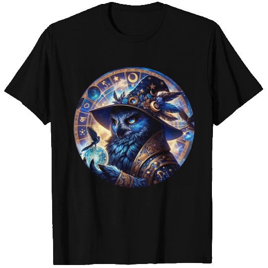 Astrologer s Aide The Owl of Celestial Secrets T Shirts