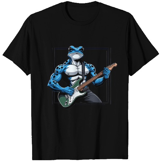 Poison dart frog guitar T Shirts