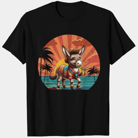 Joyful Donkey Delight Summer Spread Cheerful T Shirts