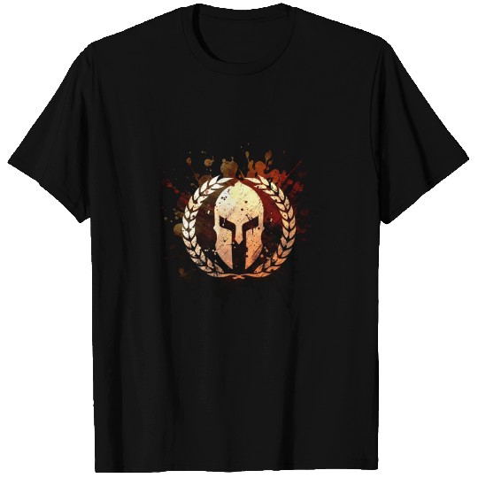 Sparta helmet mythology warrior gladiator T Shirts