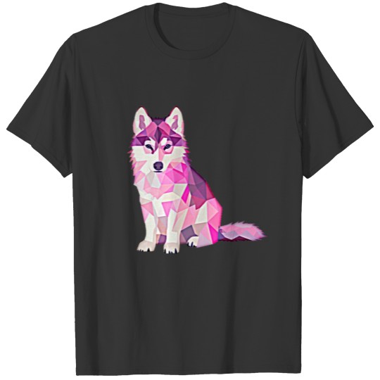 Pink Wolf Cute Baby Wolf T Shirts