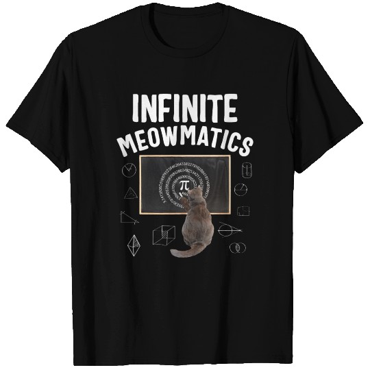 Pi Day T Shirts, Infinite Moewmatics Cat Scribbling
