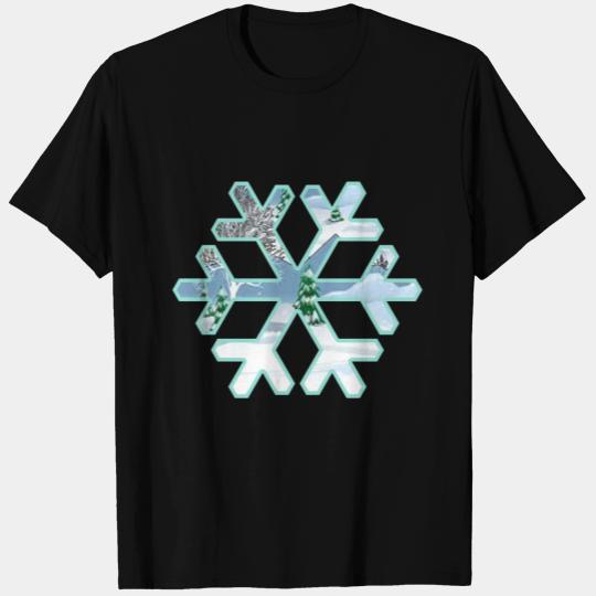 Teal Snowflake T Shirts