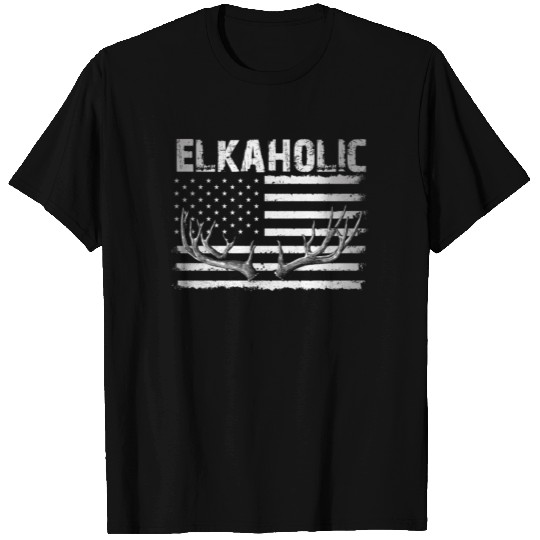Elk Hunting Elkaholic Hunters T Shirts