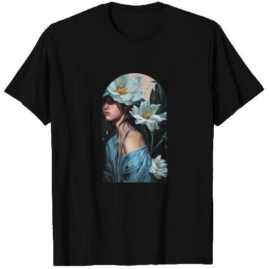 Nocturnal Blossom Amidst Shadows T Shirts