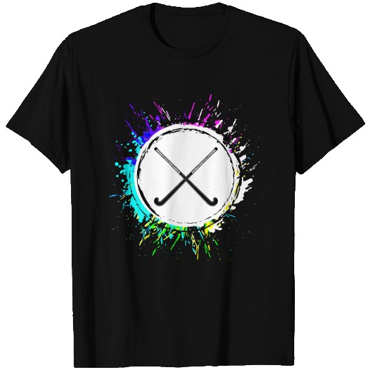 Field field hockey symbol colorful T Shirts