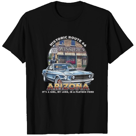 Historic Route 66 Winslow Arizonna T Shirts