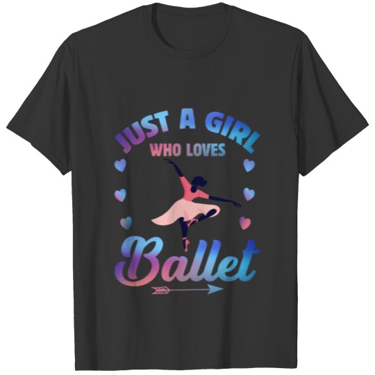 Funny Ballerina Design For Girls Women Ballet T Shirts