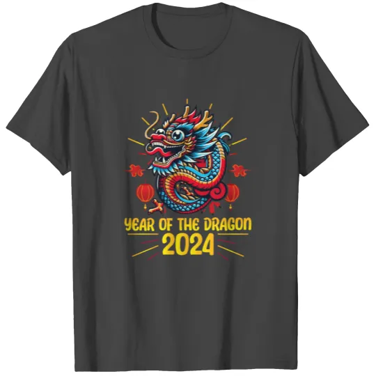 Majestic 2024 Dragon - Lunar New Year Celebration T Shirts