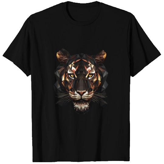 Geometric Tiger Animation T Shirts