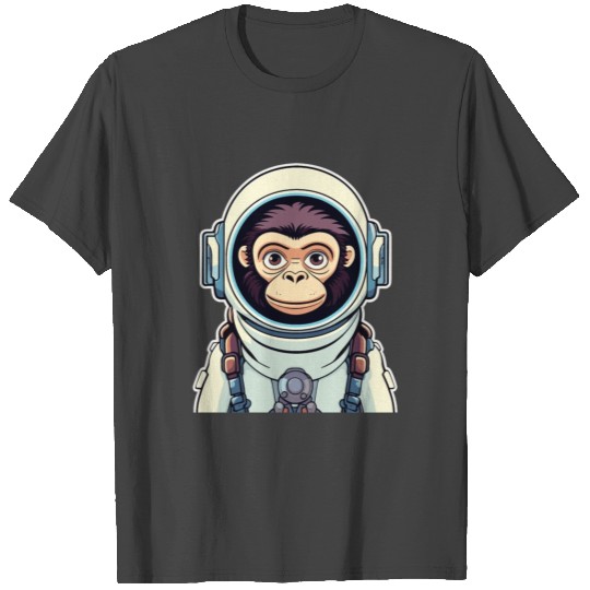 Monkey Ape Astronaut Illustration T Shirts