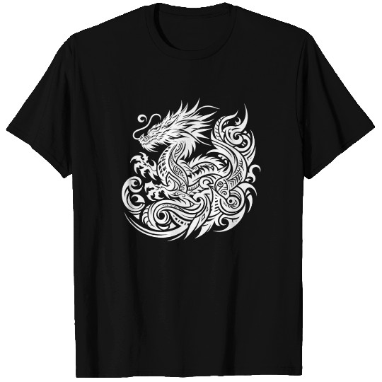 Dragon T Tattoo Artistic Symbol Design T Shirts