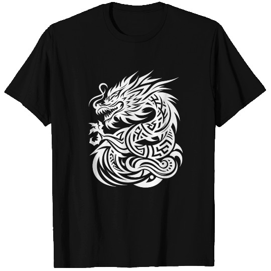 Dragon T Tattoo Elegant Artistic Design T Shirts