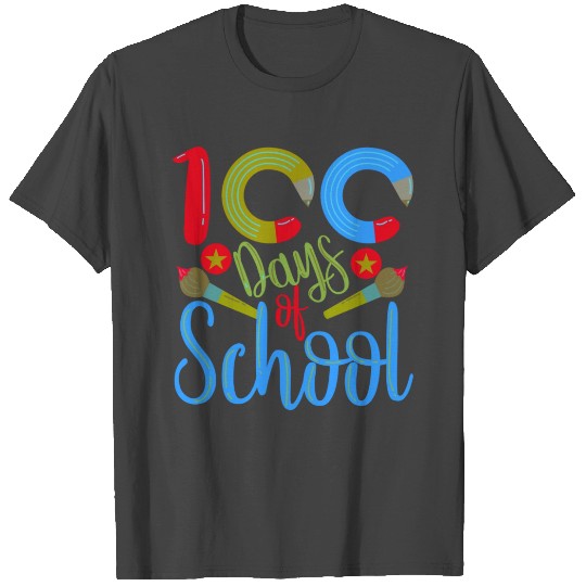 Happy 100 Days Of School Teachers Students Funny T Shirts